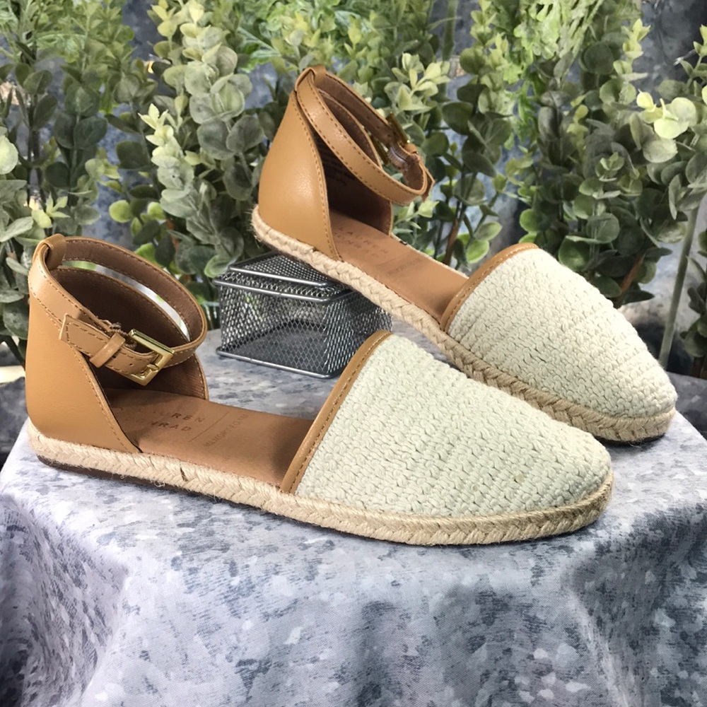 LC Lauren Conrad Rose Quartz Natural Espadrille Flats Women’s 5.5M ✨NWOT✨